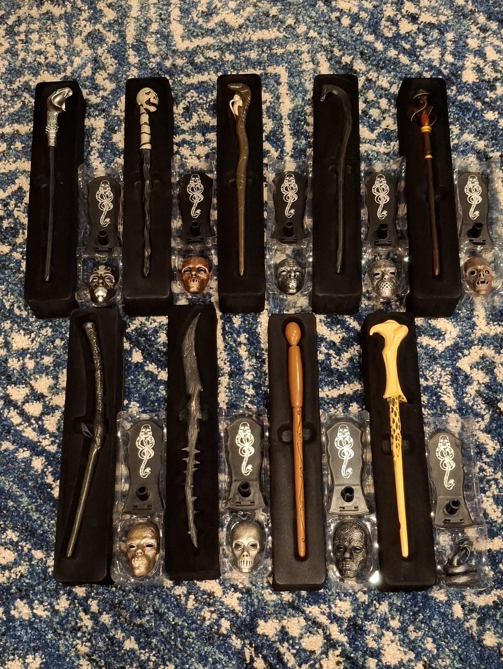 Harry Potter Mystery Wand Death Eater Series Full SET